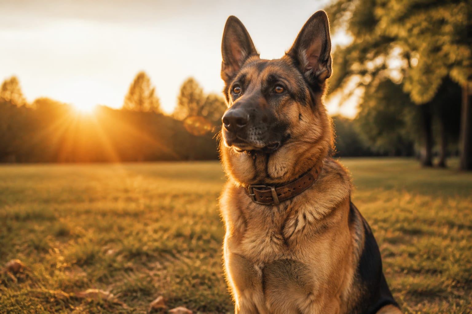 Retired Police Shepherd Still Sits By The Door At 7 A.M. Every Morning