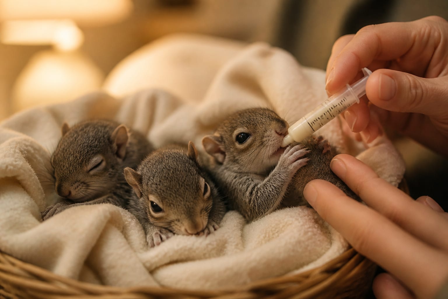 Four Orphaned Squirrels Arrived In A Shoebox — And Got Rebuilt Over Twelve Weeks